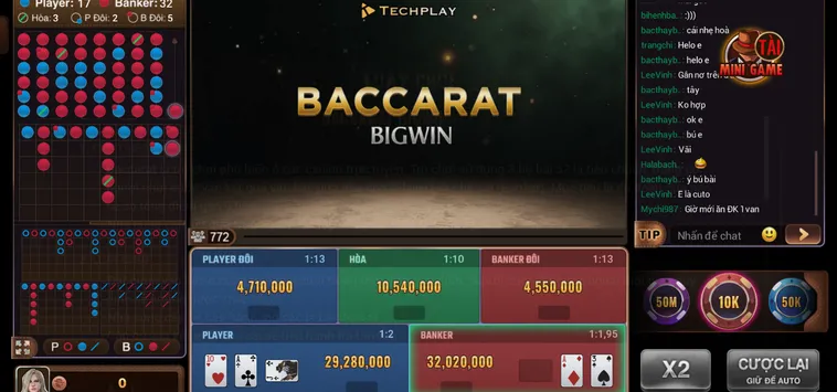 Chinh Phục Sòng Bài Sang Trọng Cùng Trải Nghiệm Baccarat BigWin Tại BomWin Đỉnh Cao