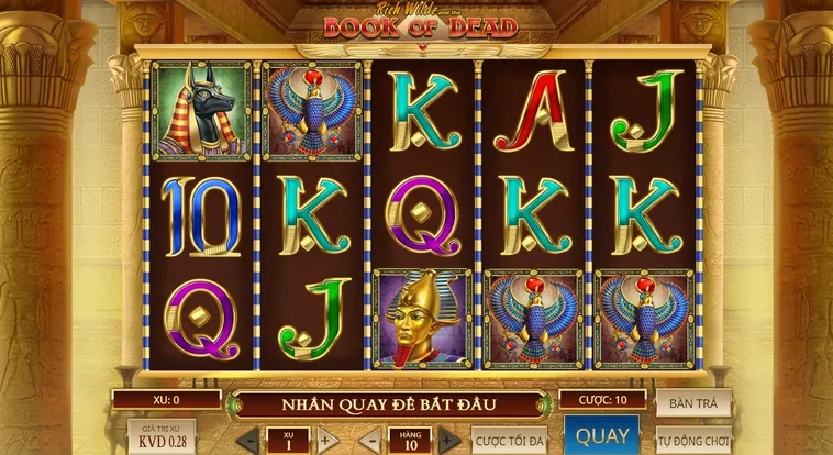 Khám Phá Bí Ẩn Cổ Đại Cùng Slot Game Book Of Dead Tại BomWin Siêu Hấp Dẫn