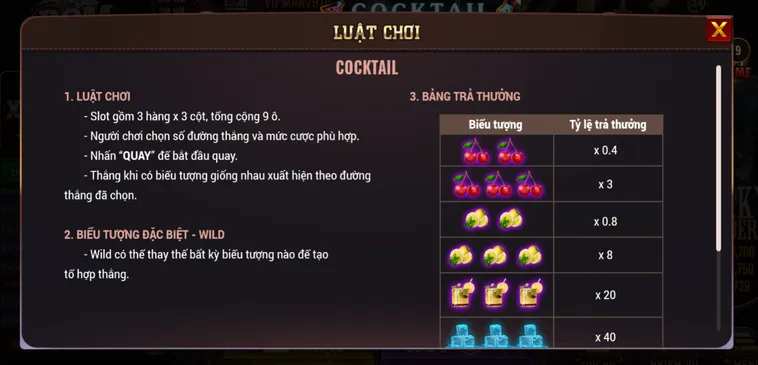Khám Phá Siêu Phẩm Slot Game Cocktail Tại BomWin Với Đồ Họa Cực Kỳ Bắt Mắt