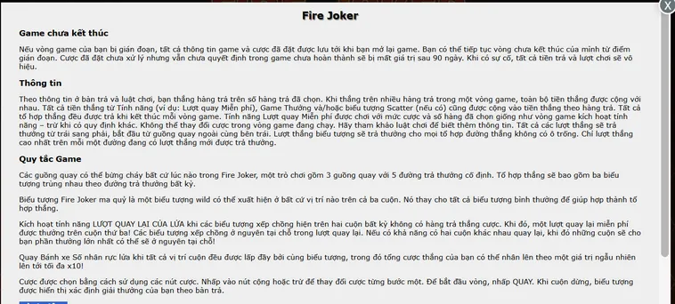 Trải Nghiệm Siêu Phẩm Slot Game Fire Joker Tại BomWin Với Tỷ Lệ Thưởng Cực Cao