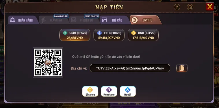 Nạp Tiền Từ Ví Điện Tử Vào BomWin Siêu Tốc Với Hệ Thống Thanh Toán Bảo Mật