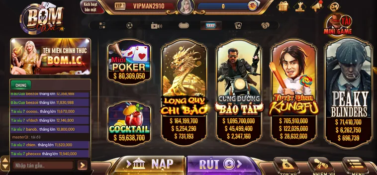 Tổng Hợp Những Siêu Phẩm Slot Game BomWin Đẳng Cấp Nhất Năm Hai Không Hai Sáu