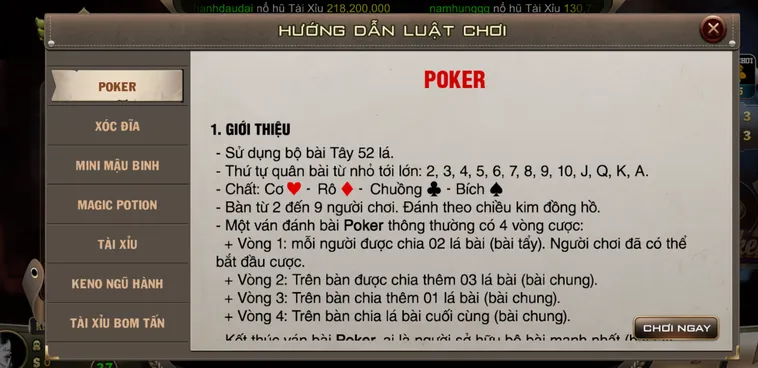 Poker Tại BomWin Sân Chơi Đẳng Cấp Cho Những Cao Thủ Yêu Thích Tranh Tài