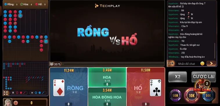 Săn Thưởng Đỉnh Cao Tại Rồng Hổ Live Slot Tại BomWin Với Giải Thưởng Lớn