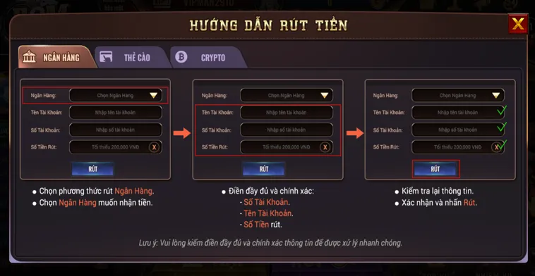 Rút Tiền Về Tài Khoản Ngân Hàng Tại BomWin Hướng Dẫn Quy Trình Chuyển Đổi Chiến Thắng Thành Lợi Nhuận Thực Tế