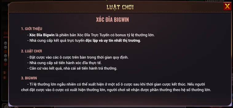 Chinh Phục Siêu Phẩm Xóc Đĩa BigWin Tại BomWin Với Giải Thưởng Khủng